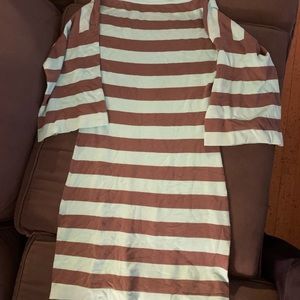 Trina Turk mint and brown shift dress